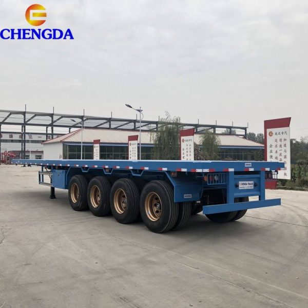 4 Axle 45ft Flatbed Trailer - Image 4
