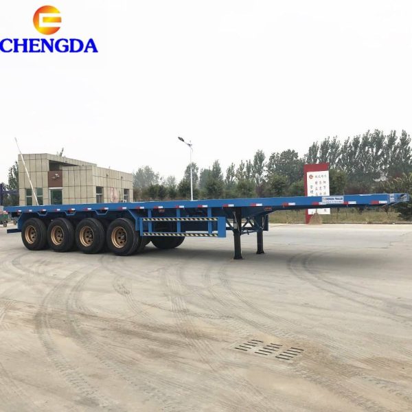 4 Axle 45ft Flatbed Trailer - Image 3